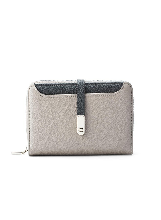 Lino Perros Men Faux Leather Avril Dual Tone Grey Functional Wallet - Image 1